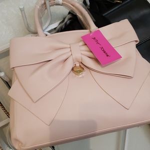 Betsey Johnson Big Bow Satchel - Ballerina Pink